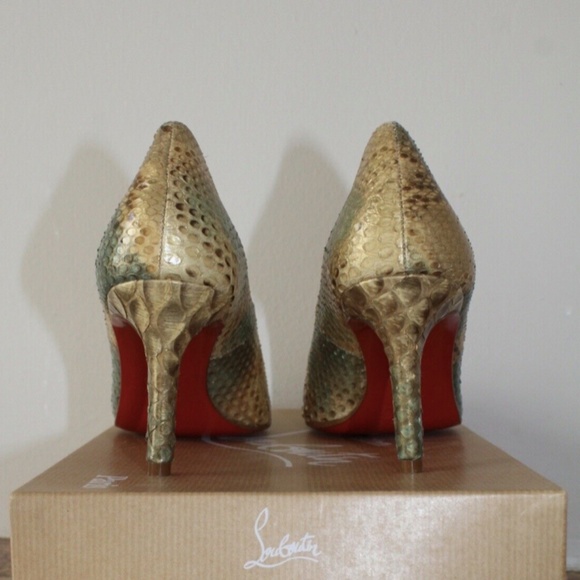 Christian Louboutin Multicolor Python Heels - Picture 9 of 12